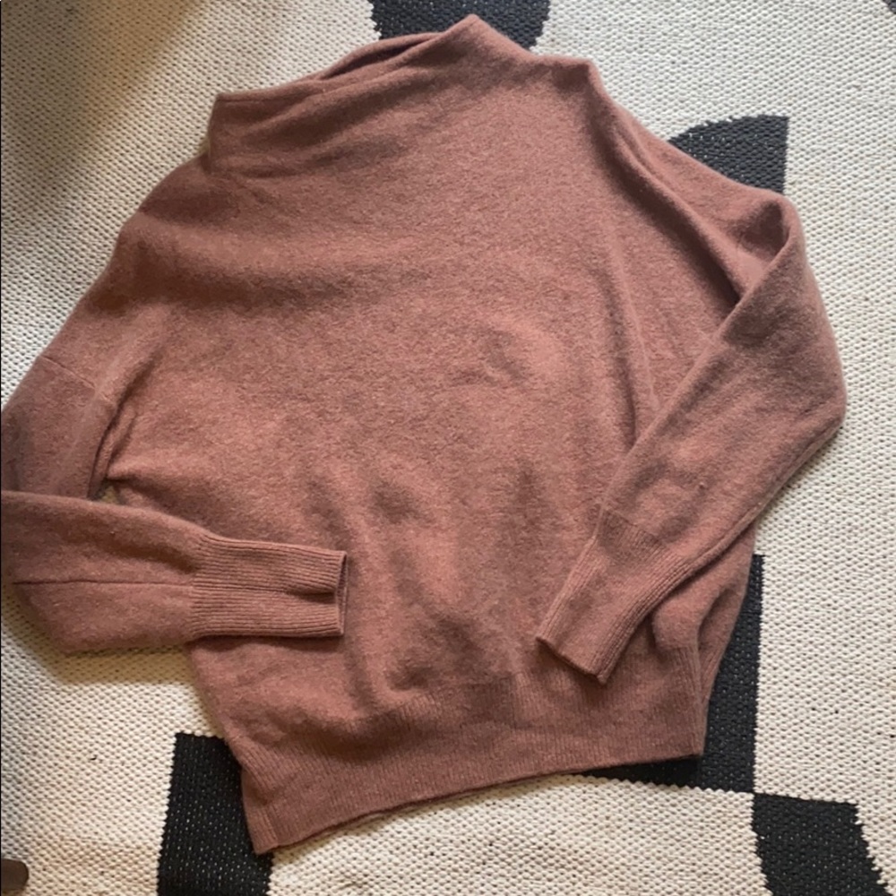 Vince Boiled Cashmere Funnel Neck
